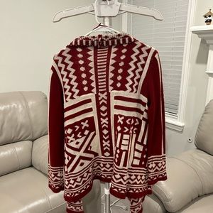 Red Holiday Cardigan Sweater